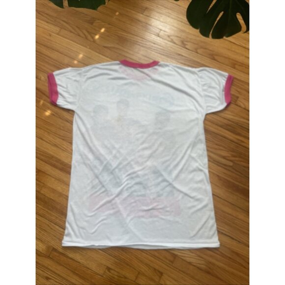 Vintage 80s OSFA Chippendales Ringer Sleeper Stripper Gay Single Stitch T-Shirt - Picture 2 of 8